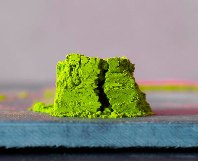 Blend 98 matcha powder on background