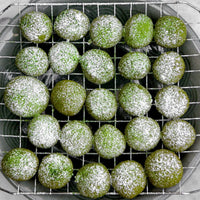 Russian Tea Cookies with Matcha