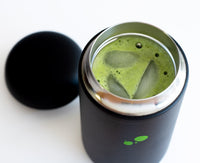 matcha thermal tumbler with matcha